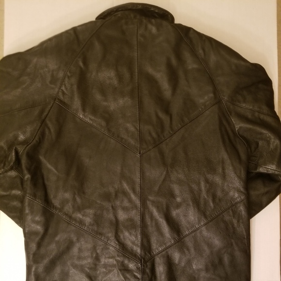 VINTAGE CAYENNE LEATHER COAT - Picture 3 of 6